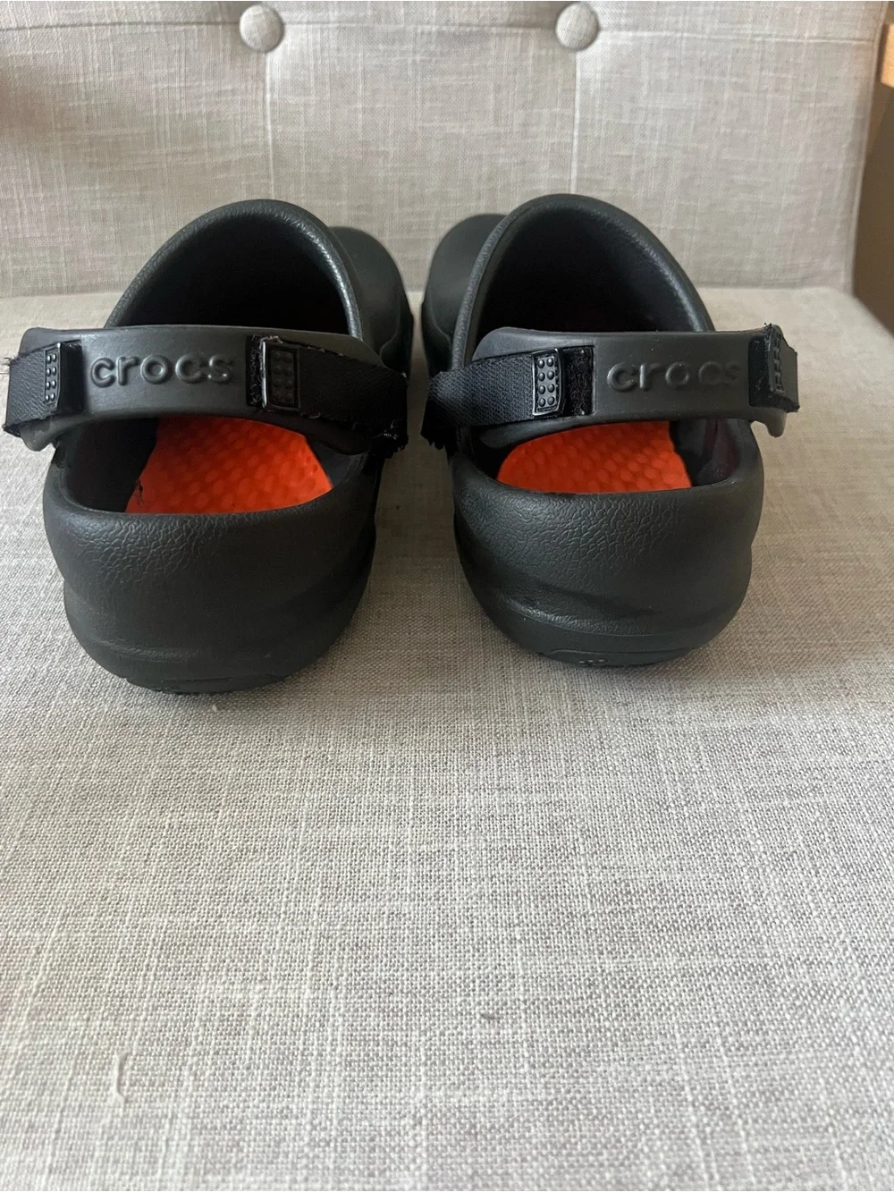 CROCS Lite Ride Men's Black Mule Clogs w/ strap, size 11